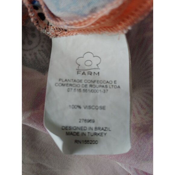 FARM RIO Women's Topanga Mini Dress Boho Floral Print S Boho - Picture 15 of 16